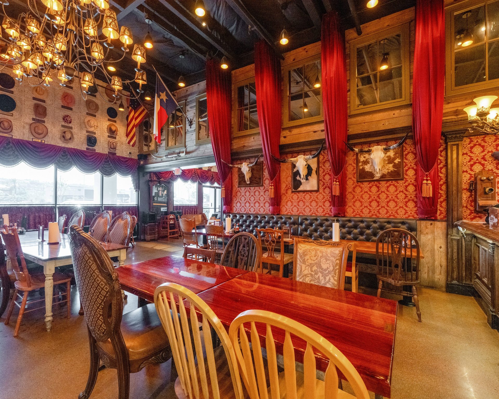 The 1800s Victorian saloon