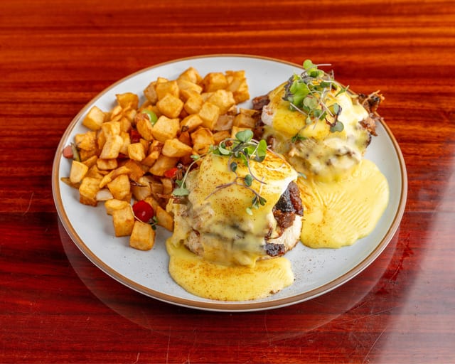 Smoked Brisket Benedict.