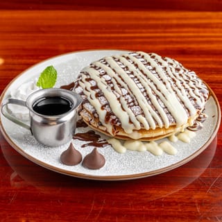 Boston Cream Pie Pancakes